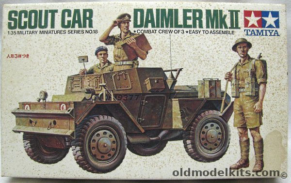 Tamiya 1/35 Daimler Mk II Scout Car, M118-375 plastic model kit
